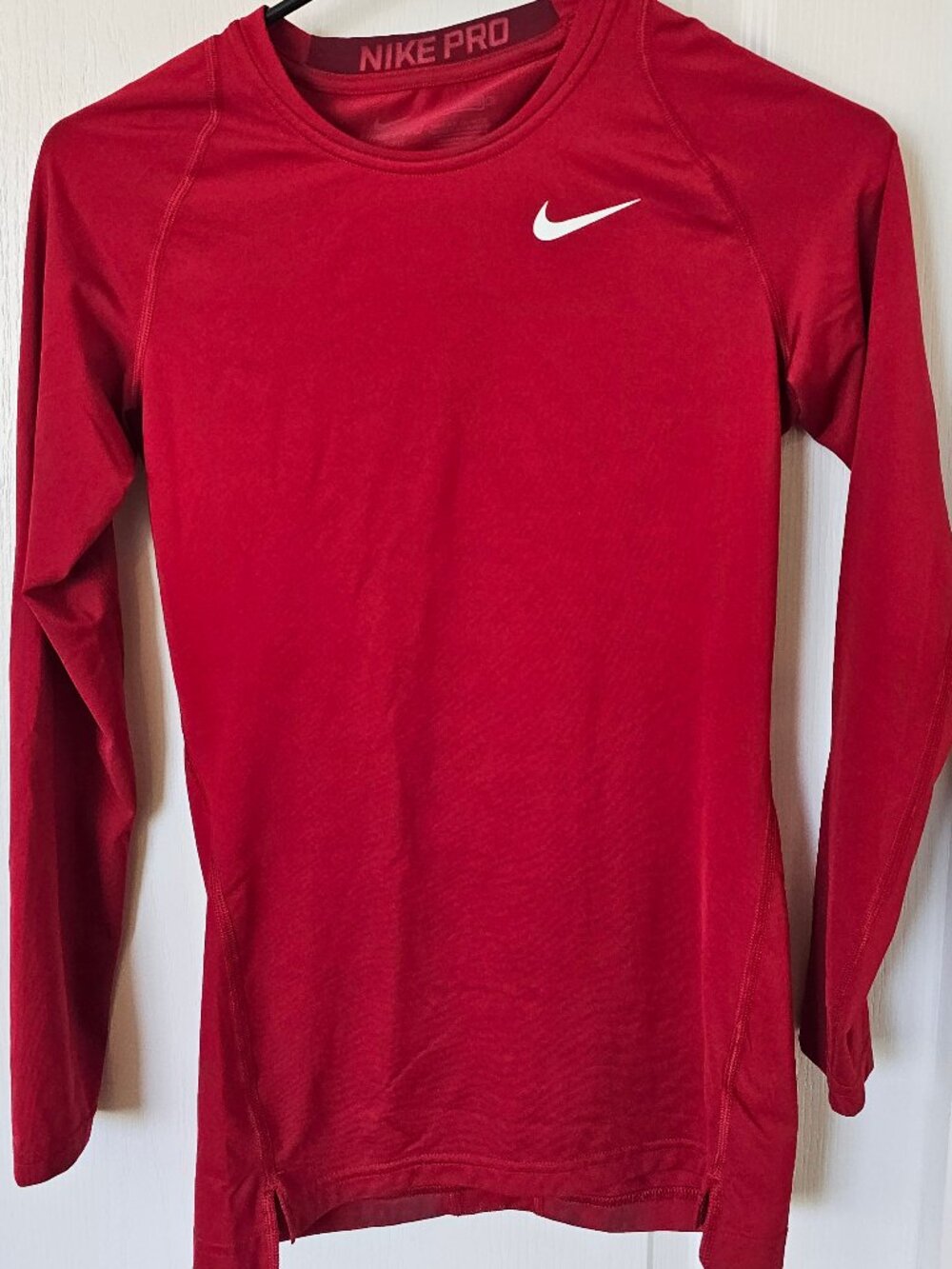 Nike Pro Dri Fit Red Long Sleeve Compression Shirt | Size: Small | Gently Used
